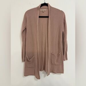 Philosophy Blush Open Front Cardigan